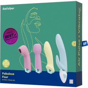 Набор вибраторов SATISFYER Fabulous Four, силикон, ассорти